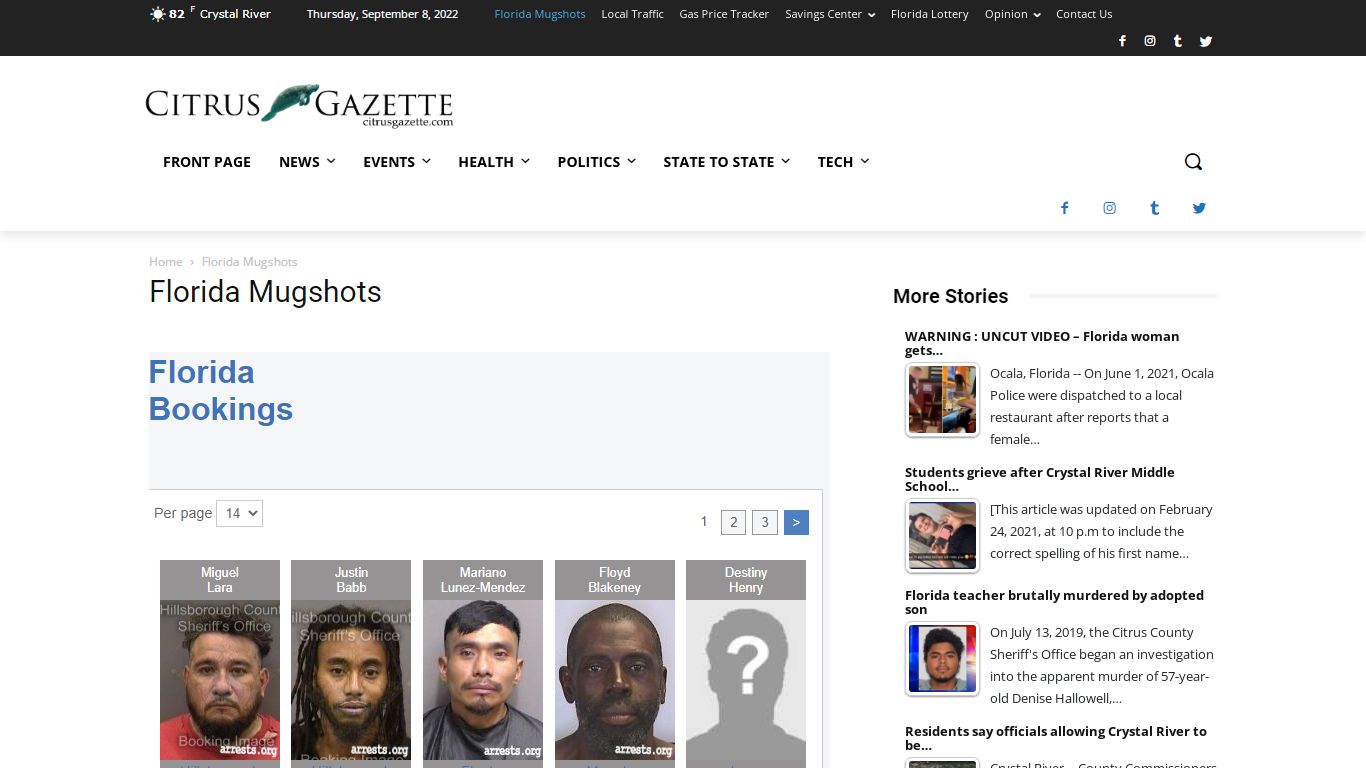 Florida Mugshots | Citrus Gazette